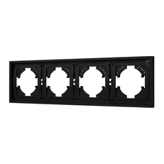 Изображение Рамка 4 поста пластиковая Arlight TENDO, черный soft-touch 054654